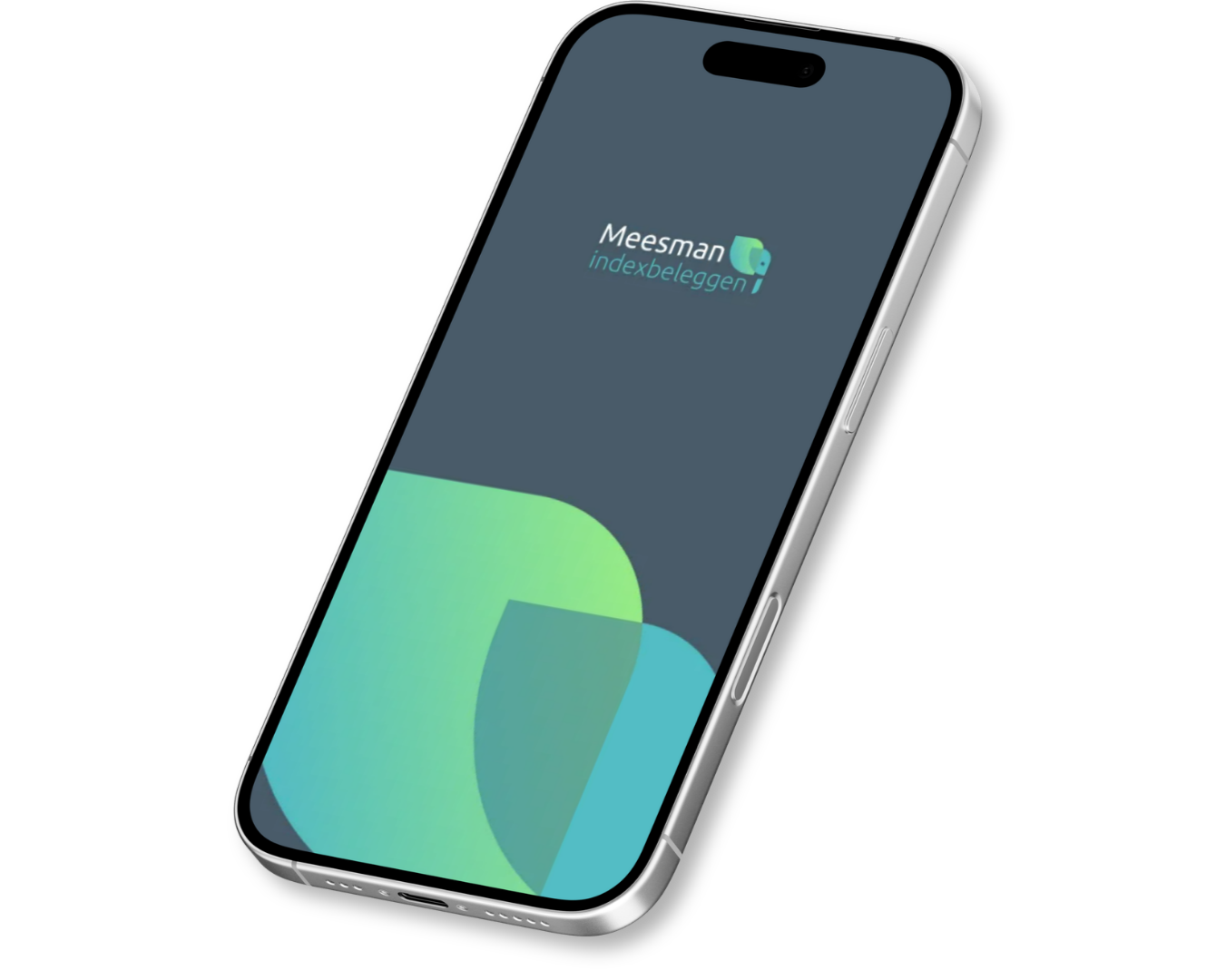 iPhone met opstartscherm op het beeld